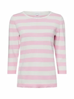 brookshire Pullover & Strickjacken<Damen Strickpullover rosa weiß gestreift