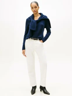 Tommy Hilfiger Pullover & Strickjacken<Damen Strickpullover marine uni