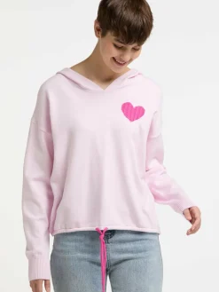 MyMo Sweatshirts & Sweatjacken<Damen Strickpullover rosa uni