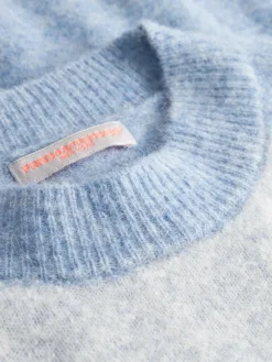 Frieda & Freddies Pullover & Strickjacken<Damen Strickpullover blau uni