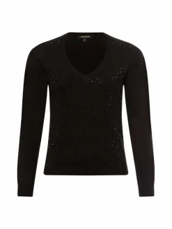 More & More Pullover & Strickjacken<Damen Strickpullover schwarz uni