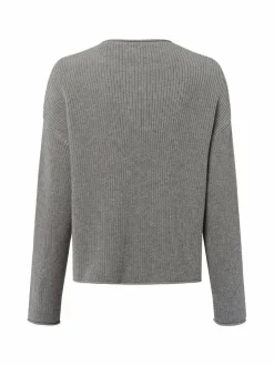 Marc O'Polo Pullover & Strickjacken<Damen Strickpullover grau uni