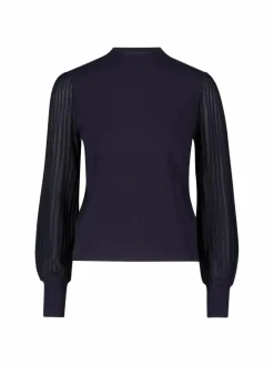 zero Pullover & Strickjacken<Damen Strickpullover blau uni