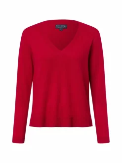 Franco Callegari Pullover & Strickjacken<Damen Strickpullover rot uni