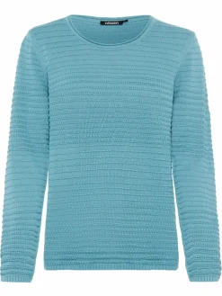 Olsen Pullover & Strickjacken<Damen Strickpullover - Henny türkis uni