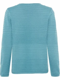 Olsen Pullover & Strickjacken<Damen Strickpullover - Henny türkis uni