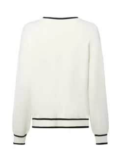 Liu Jo Collection Pullover & Strickjacken<Damen Strickpullover - Maglia chiusa ecru schwarz uni