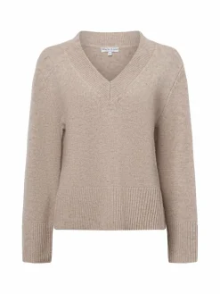 Damen Marie Lund Pullover & Strickjacken>Damen Strickpullover aus Merinowolle