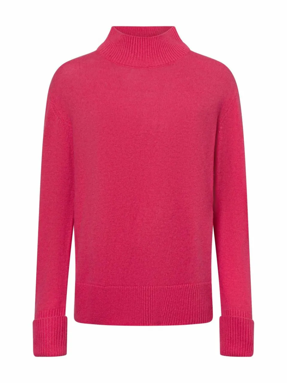 Marie Lund Pullover & Strickjacken<Damen Strickpullover aus Merinowolle pink uni