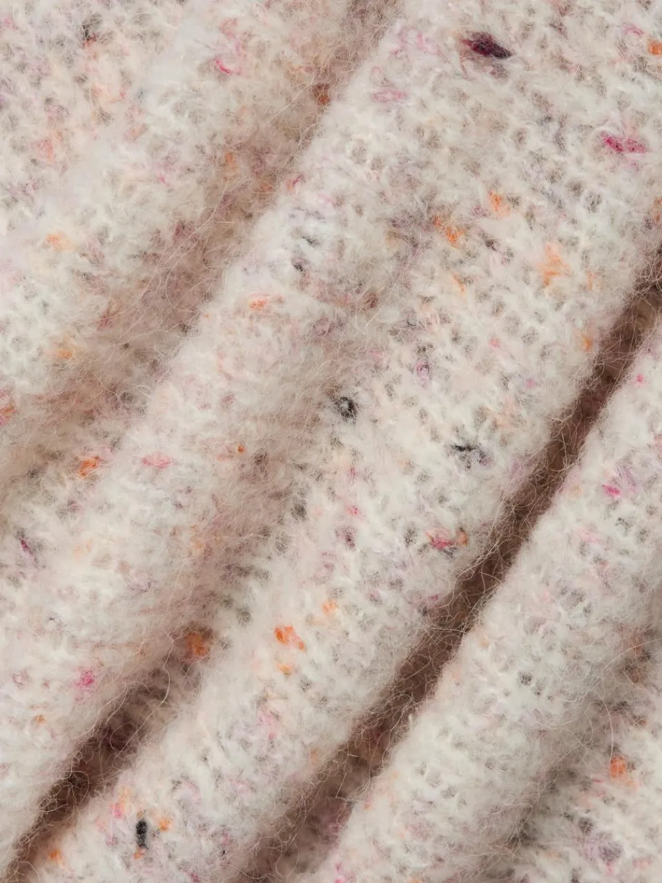 Rich & Royal Pullover & Strickjacken<Damen Strickpullover mit Alpaka-Anteil ecru mehrfarbig meliert