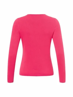 Franco Callegari Pullover & Strickjacken<Damen Strickpullover mit Cashmere-Anteil pink uni