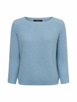 Weekend Max Mara Pullover & Strickjacken<Damen Strickpullover mit Mohair-Anteil – Xeno hellblau uni