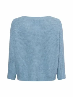 Weekend Max Mara Pullover & Strickjacken<Damen Strickpullover mit Mohair-Anteil – Xeno hellblau uni
