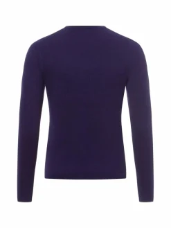 Franco Callegari Pullover & Strickjacken<Damen Strickpullover mit Cashmere-Anteil indigo uni