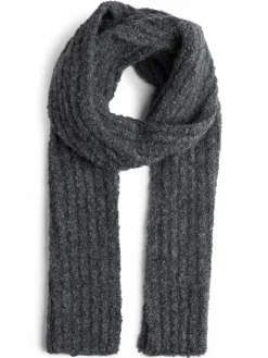 Marie Lund Schals & Tücher<Damen Strickschal grau uni