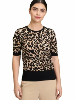 Betty Barclay Shirts & Tops<Damen Strickshirt schwarz braun gemustert