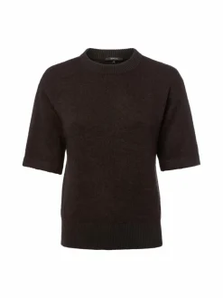 Opus Pullover & Strickjacken<Damen Strickshirt mit Mohair-Anteil - Pami schoko uni