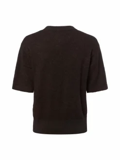 Opus Pullover & Strickjacken<Damen Strickshirt mit Mohair-Anteil - Pami schoko uni