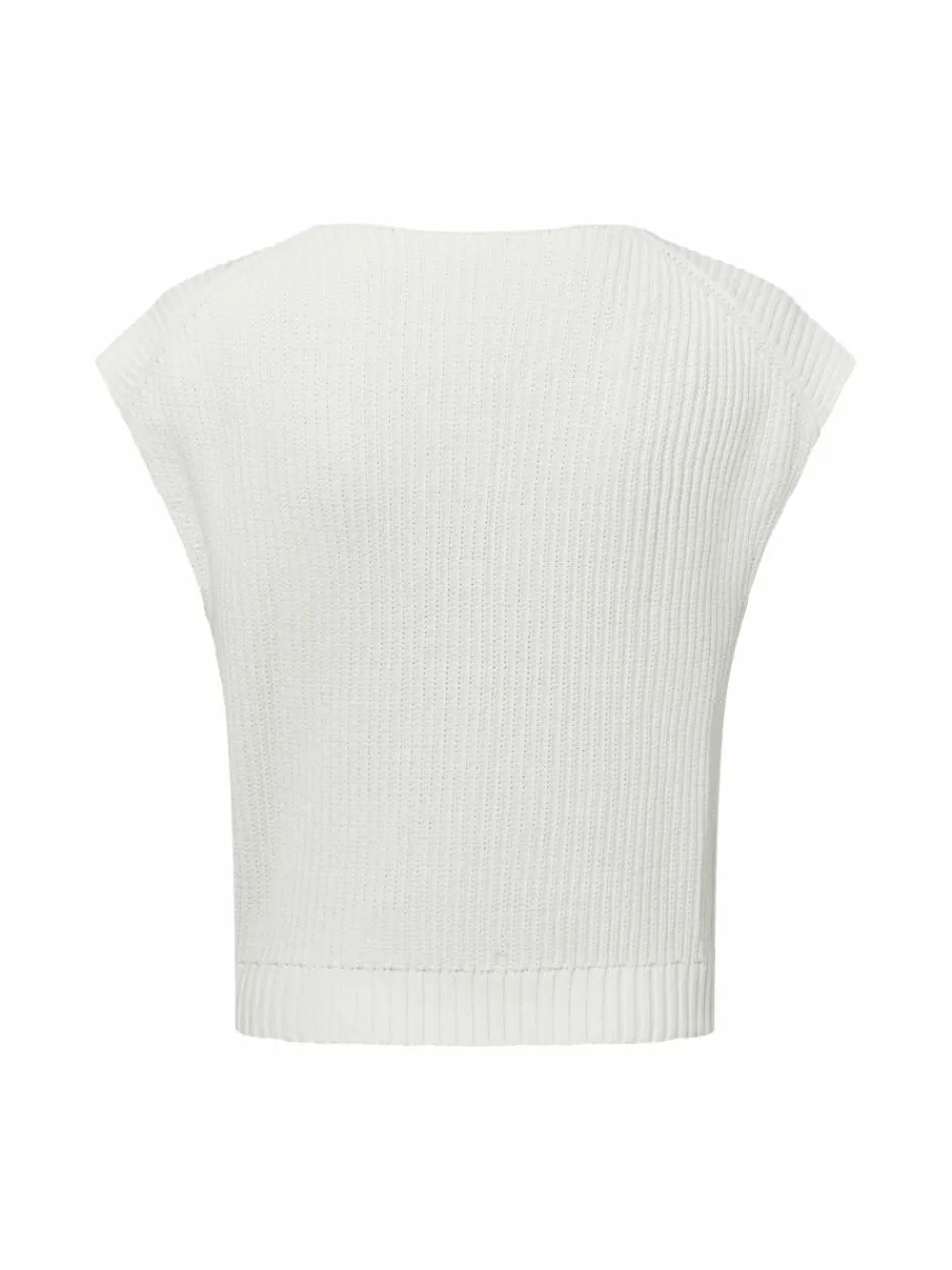 Franco Callegari Pullover & Strickjacken<Damen Strickweste ecru uni