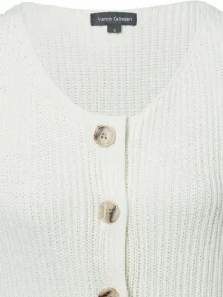 Franco Callegari Pullover & Strickjacken<Damen Strickweste ecru uni