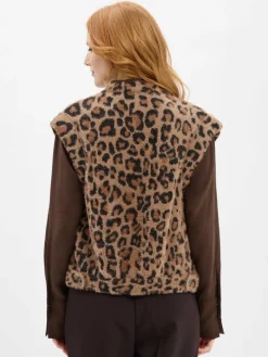 Rino & Pelle Jacken & Westen<Damen Strickweste - Elona braun schwarz gemustert