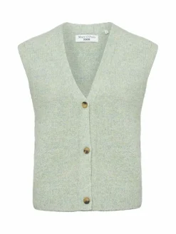 Marc O'Polo Denim Pullover & Strickjacken<Damen Strickweste mit Alpaka-Anteil lind meliert