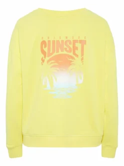 Chiemsee Sweatshirts & Sweatjacken<Damen Sweater gelb bedruckt
