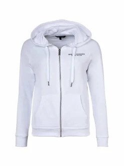 Armani Exchange Sweatshirts & Sweatjacken<Damen Sweatjacke weiß uni