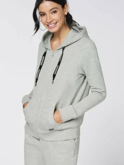 Chiemsee Sweatshirts & Sweatjacken<Damen Sweatjacke grau bedruckt