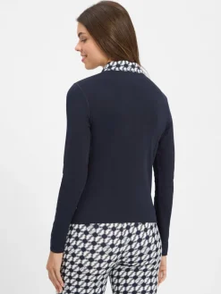 Marc Cain Sports Sweatshirts & Sweatjacken<Damen Sweatjacke marine uni