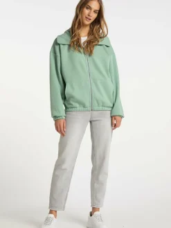MyMo Sweatshirts & Sweatjacken<Damen Sweatjacke mint uni