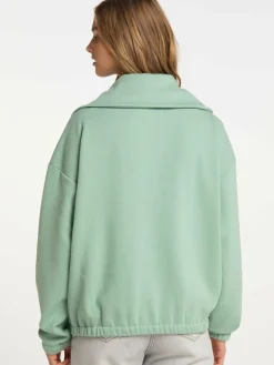 MyMo Sweatshirts & Sweatjacken<Damen Sweatjacke mint uni