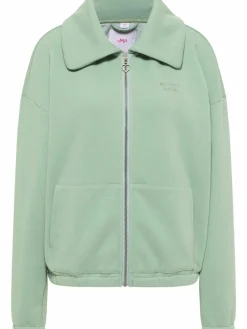 MyMo Sweatshirts & Sweatjacken<Damen Sweatjacke mint uni