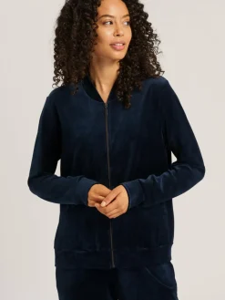 Hanro Sweatshirts & Sweatjacken<Damen Sweatjacke - Favourites marine uni