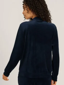 Hanro Sweatshirts & Sweatjacken<Damen Sweatjacke - Favourites marine uni