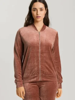 Hanro Sweatshirts & Sweatjacken<Damen Sweatjacke - Favourites bordeaux uni