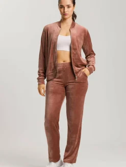 Hanro Sweatshirts & Sweatjacken<Damen Sweatjacke - Favourites bordeaux uni