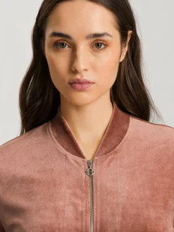 Hanro Sweatshirts & Sweatjacken<Damen Sweatjacke - Favourites bordeaux uni