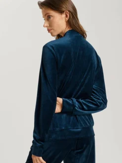 Hanro Sweatshirts & Sweatjacken<Damen Sweatjacke - Favourites marine uni