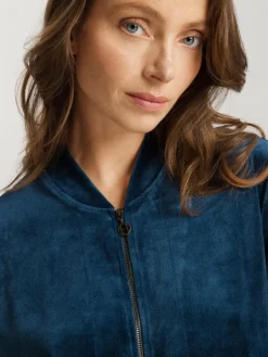 Hanro Sweatshirts & Sweatjacken<Damen Sweatjacke - Favourites marine uni