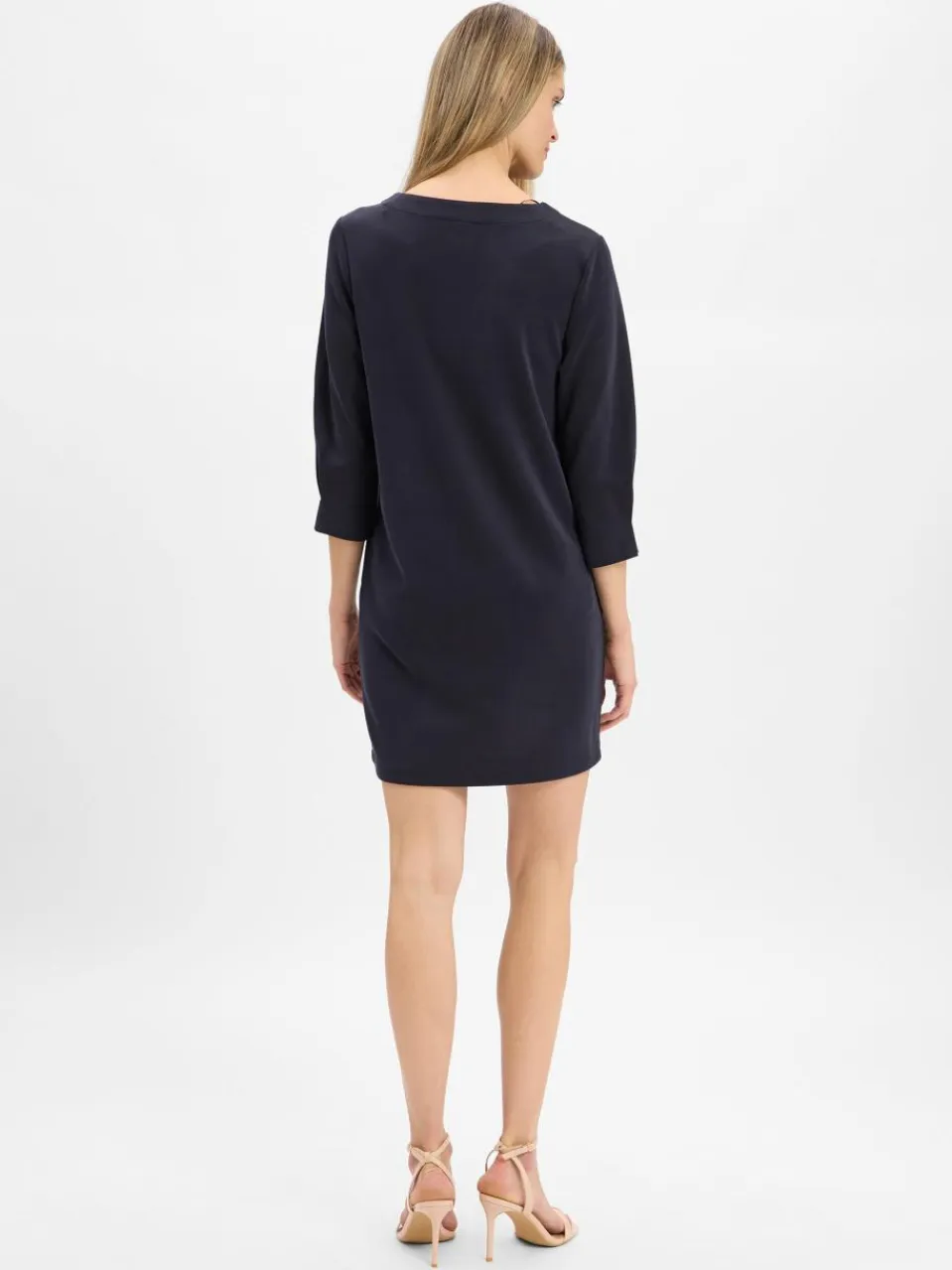 comma Kleider<Damen Sweatkleid marine uni