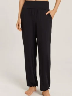 Hanro Hosen<Damen Sweatpants - Yoga schwarz uni
