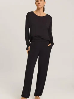 Hanro Hosen<Damen Sweatpants - Yoga schwarz uni