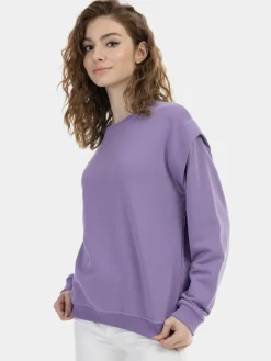 MyMo Sweatshirts & Sweatjacken<Damen Sweatpullover flieder uni