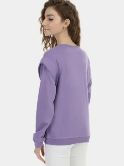 MyMo Sweatshirts & Sweatjacken<Damen Sweatpullover flieder uni