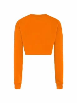 MyMo Sweatshirts & Sweatjacken<Damen Sweatshirt orange uni