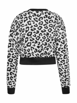 MyMo Sweatshirts & Sweatjacken<Damen Sweatshirt weiß gemustert