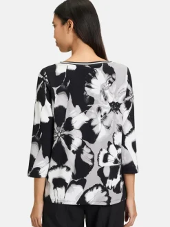 Betty Barclay Sweatshirts & Sweatjacken<Damen Sweatshirt schwarz mehrfarbig gemustert