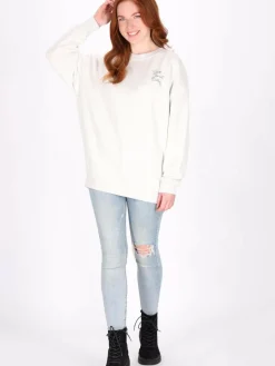 Dreimaster Sweatshirts & Sweatjacken<Damen Sweatshirt weiß uni
