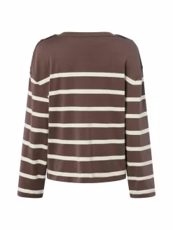 Tommy Hilfiger Sweatshirts & Sweatjacken<Damen Sweatshirt schoko ecru gestreift